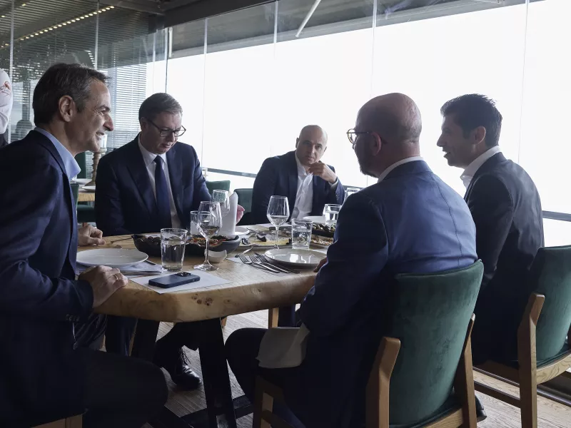 Αλεξανδρούπολη: Γεύμα Μητσοτάκη με τον Μισέλ και τους ηγέτες των βαλκανικών χωρών-Δείτε φωτογραφίες