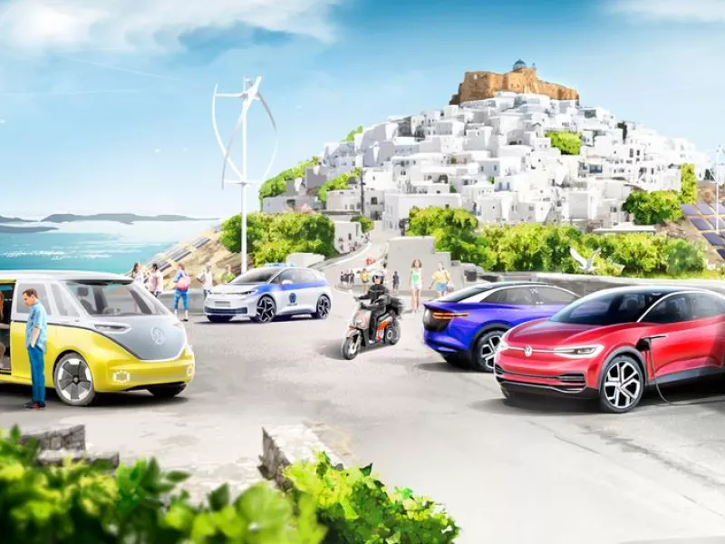 Αστυπάλαια, Volkswagen, ηλεκτροκίνηση, 