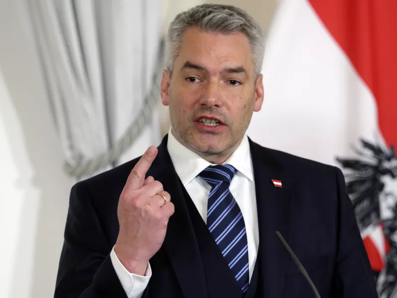 Austrian Chancellor Karl Nehammer 