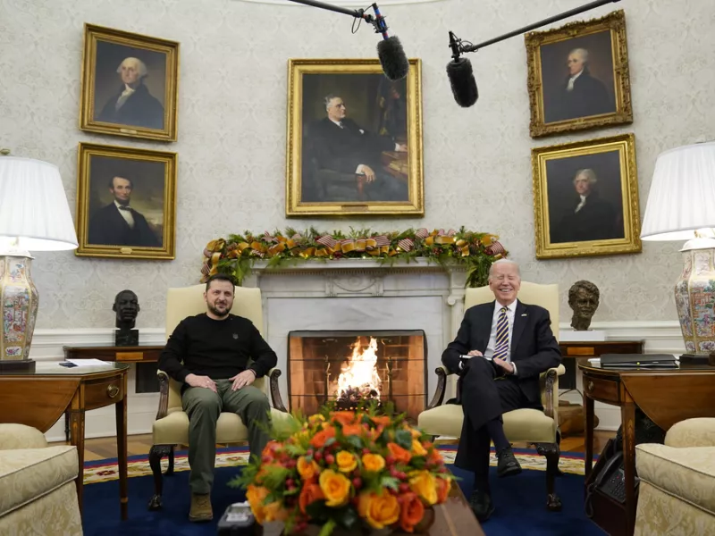 President Joe Biden - Ukrainian President Volodymyr Zelenskyy