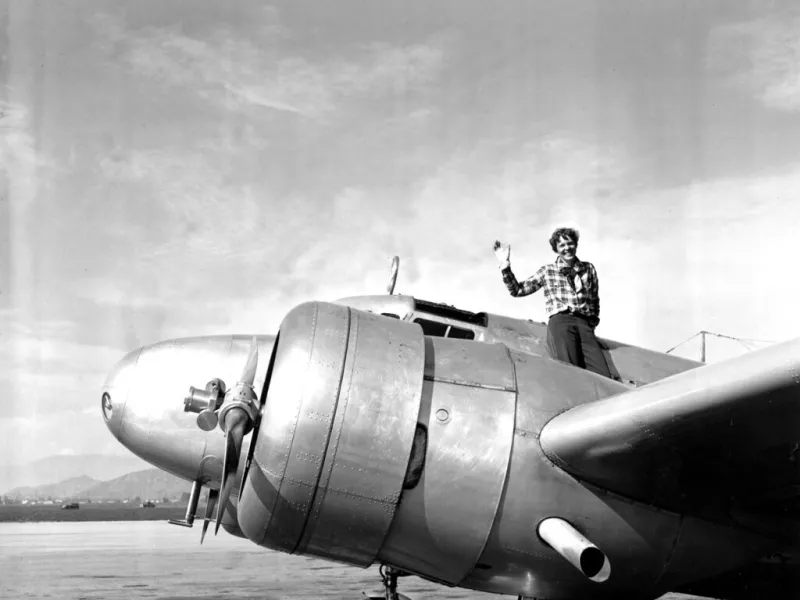 American aviatrix Amelia Earhart