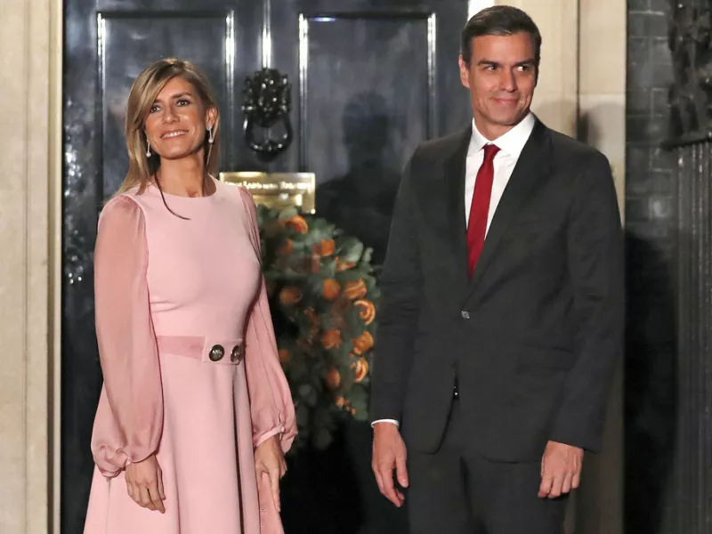 Pedro Sanchez and his wife Begoña Gómez