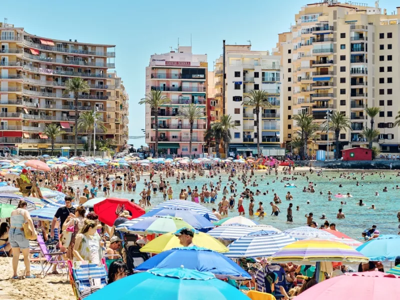 Playa del Cura beach of Torrevieja