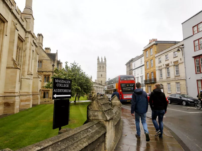 Oxford University's campus in Oxford, England